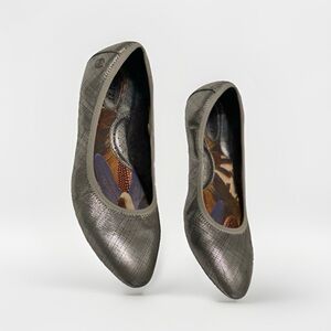 Born Metallic Gray Women's Flats